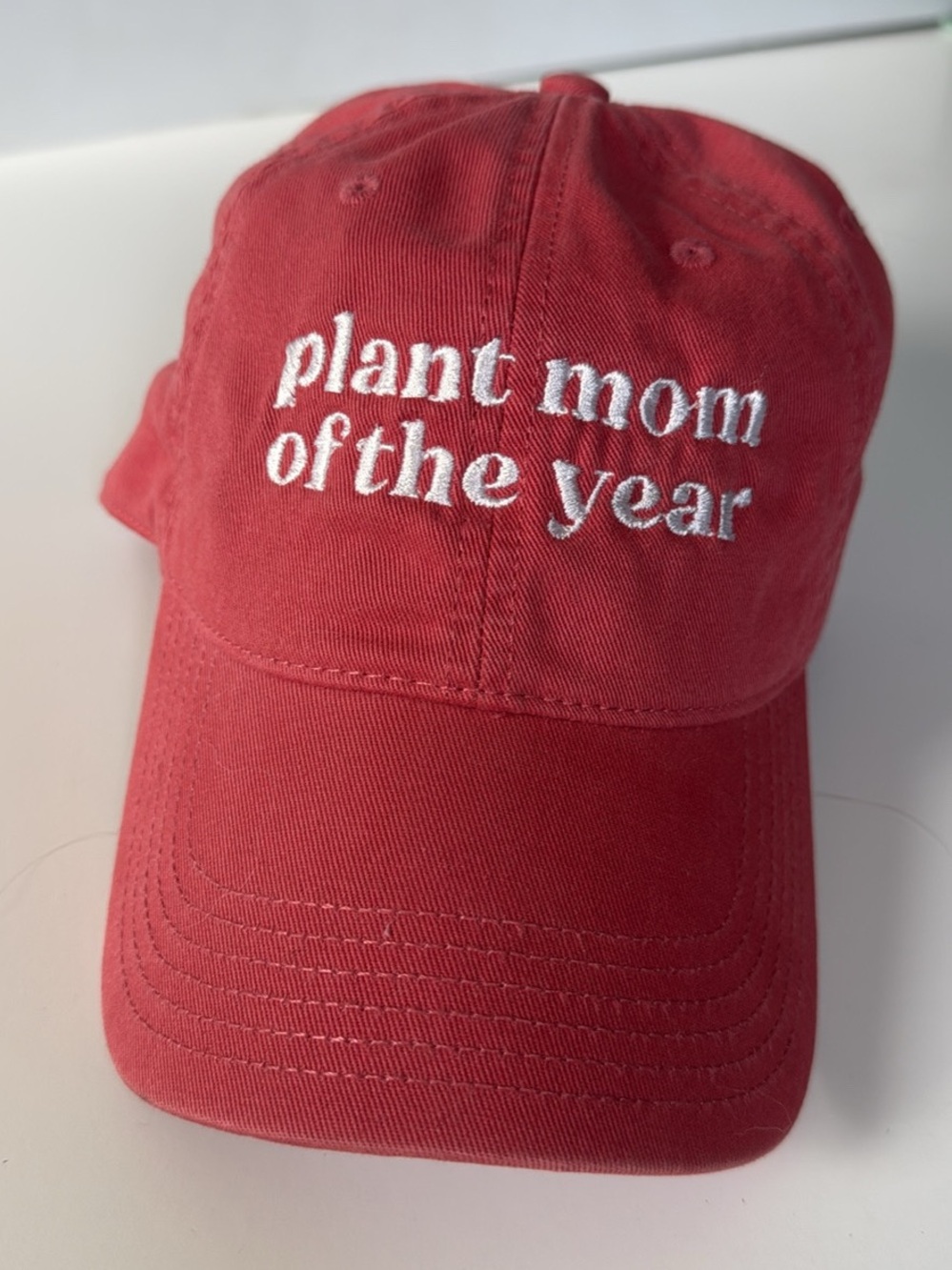Plant Mom of the Year Red Baseball Cap